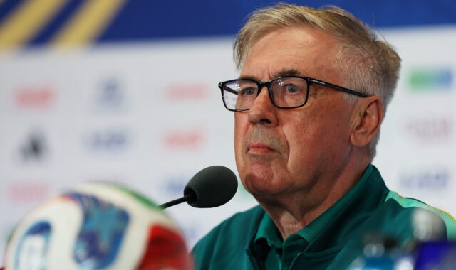 Ancelotti explica escolha de Guimarães para cobrar pênalti