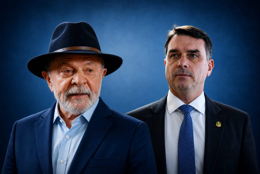 Flávio Bolsonaro e Lula empatam em pesquisa de 2º turno