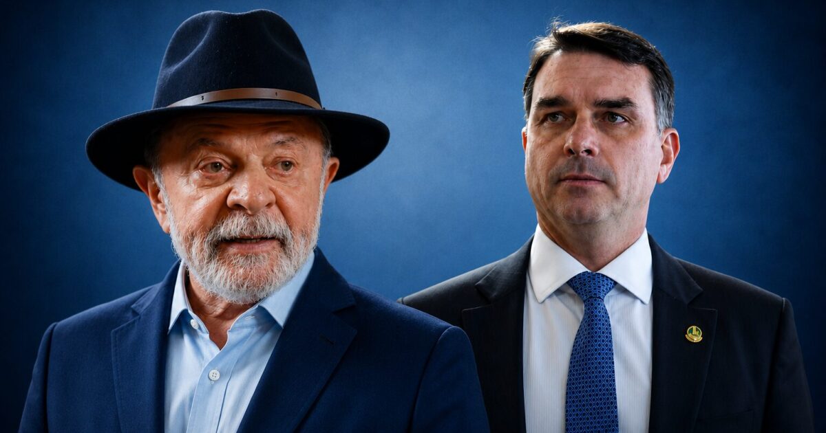 Flávio Bolsonaro e Lula empatam em pesquisa de 2º turno