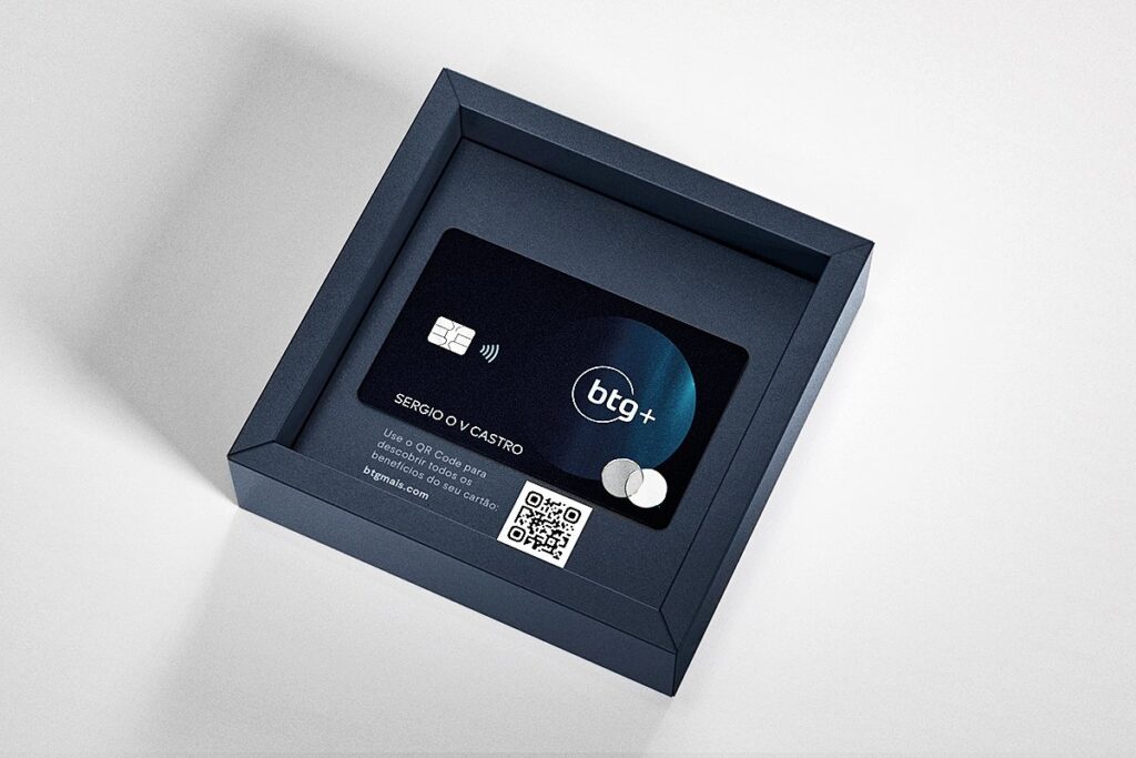 BTG Pactual Black cashback: mensalidade zero com R$ 50 mil