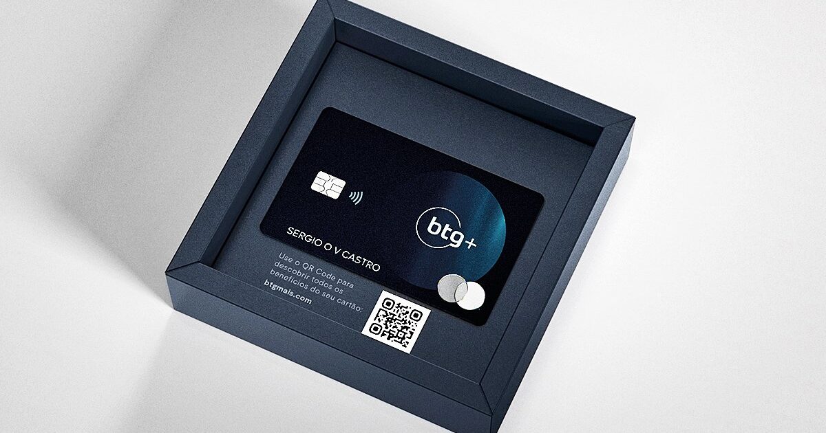 BTG Pactual Black cashback: mensalidade zero com R$ 50 mil