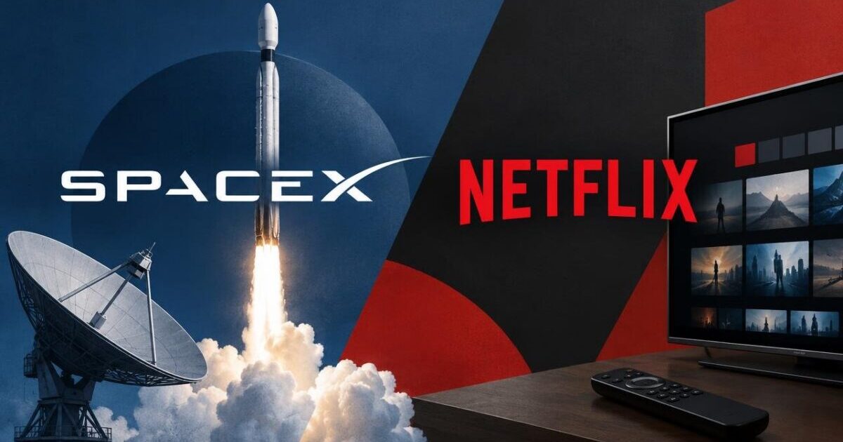 SpaceX ação sobe 8,5% e Netflix cai